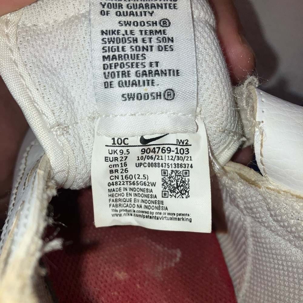 Nike Cortez Basic SL Forrest Gump (TD) Toddler 10C 904769-103 - Picture 7 of 7